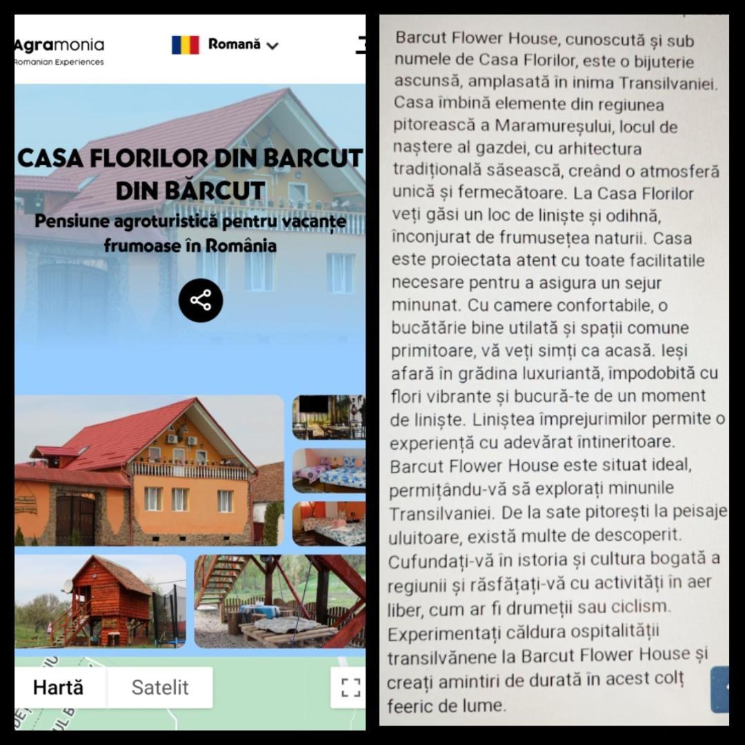 شقة Casa Florilor Barcut المظهر الخارجي الصورة